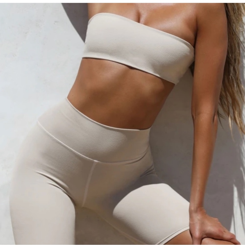 Joah Brown short and top set in nude